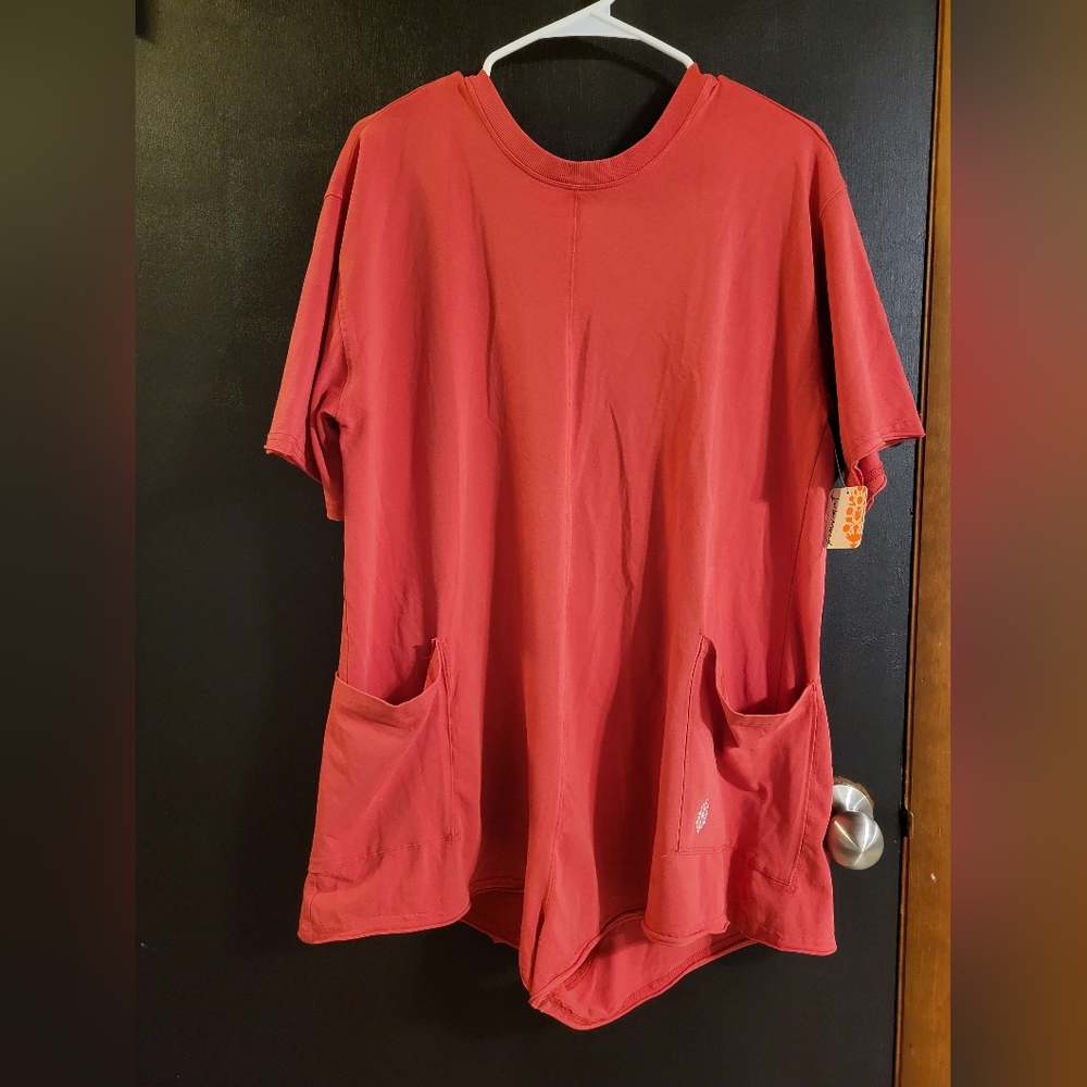 Free People Hot Shot Tee Romper - Picture 5 of 8